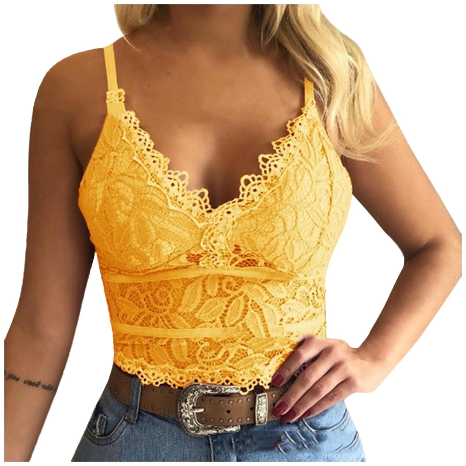 Valenzora | Verführerisches Spitzen-Bralette Crop Top