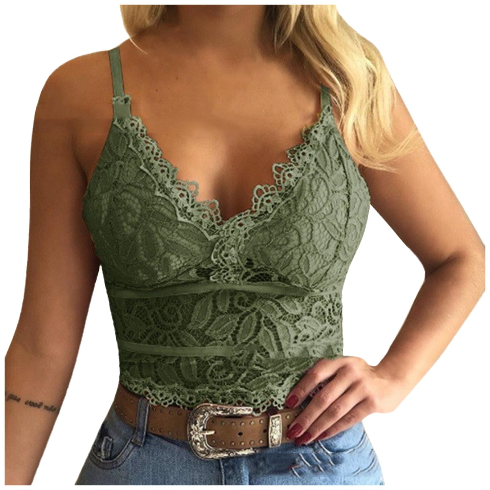Valenzora | Verführerisches Spitzen-Bralette Crop Top