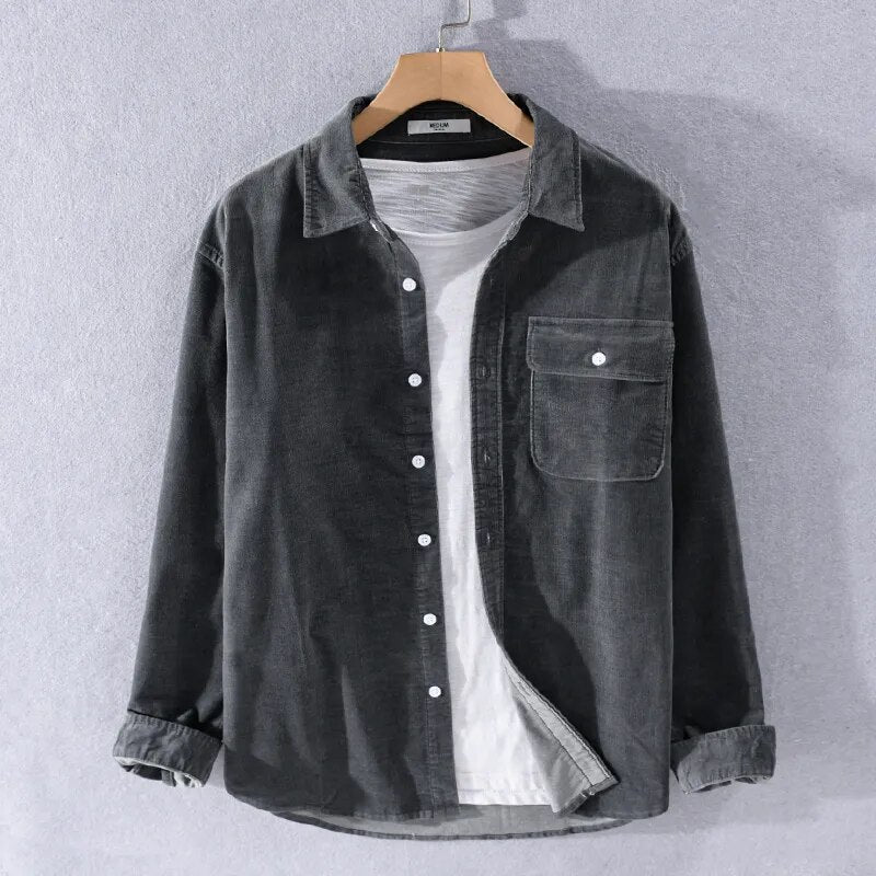Valenzora | Long-sleeved overshirt made of soft denim