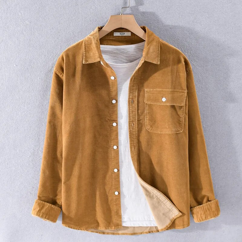 Valenzora | Long-sleeved overshirt made of soft denim
