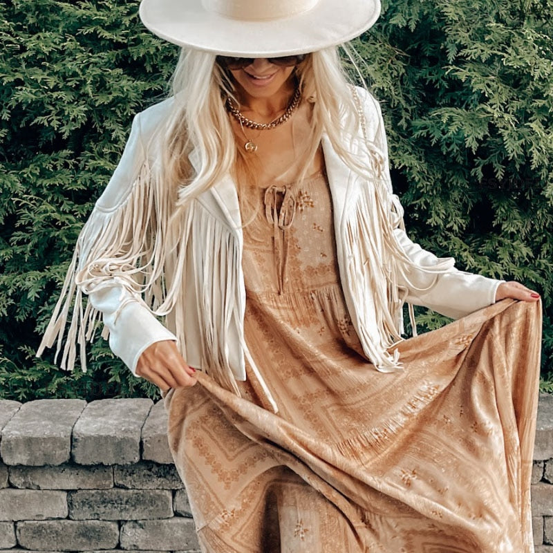 mit Fransen | Damen-Fransen-Cardigan für trendige Outfits