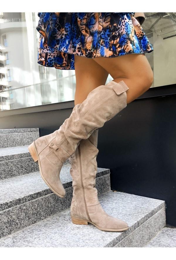 Valenzora | Ankle boots - Comfortable suede ankle boots with a low heel for women