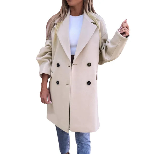 Valenzora - Stylish mid-length trench coat