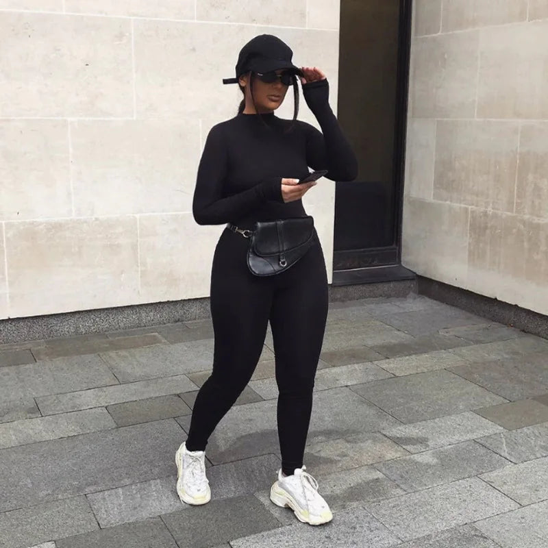 Casual skinny fashion jumpsuit