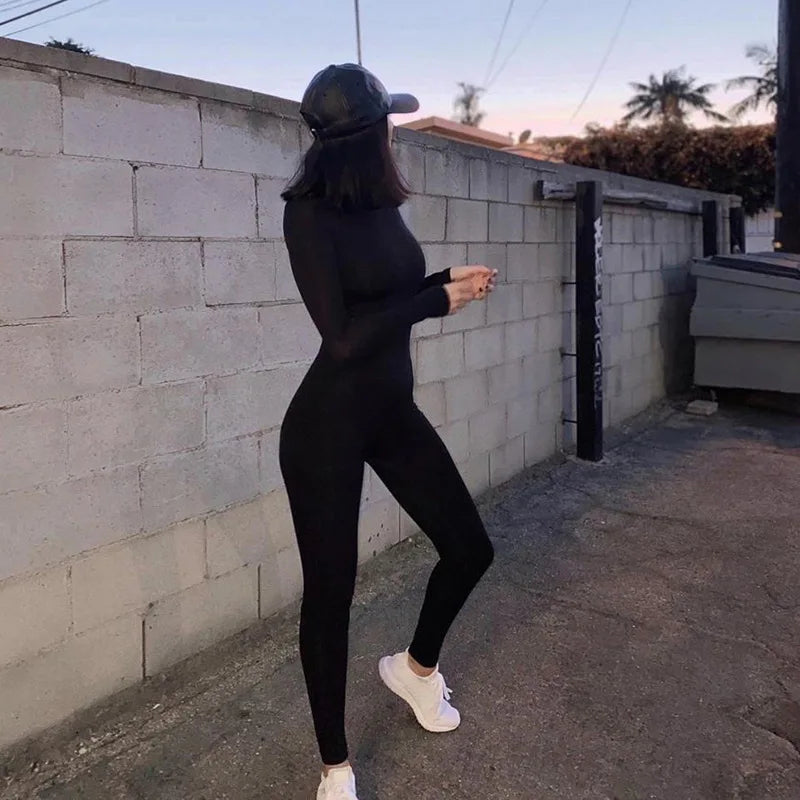 Casual skinny fashion jumpsuit