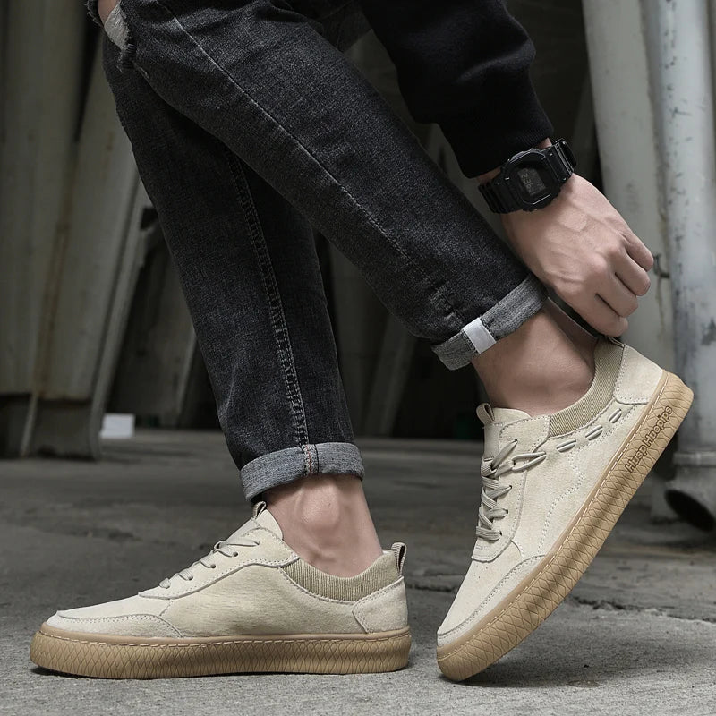Valenzora | Suede Sneakers with Textured Sole