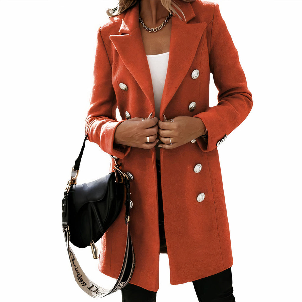 Valenzora | Elegant long trench coat for women
