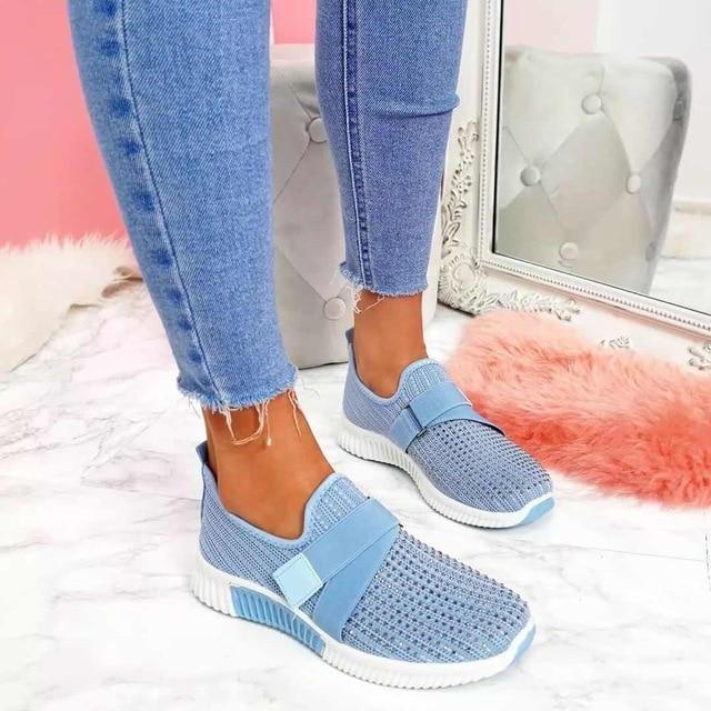 Valenzora | Slip-on sneakers for women with Velcro closure. Improve your running posture!