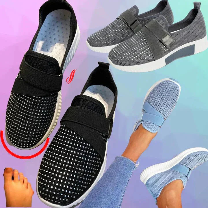Valenzora | Slip-on sneakers for women with Velcro closure. Improve your running posture!
