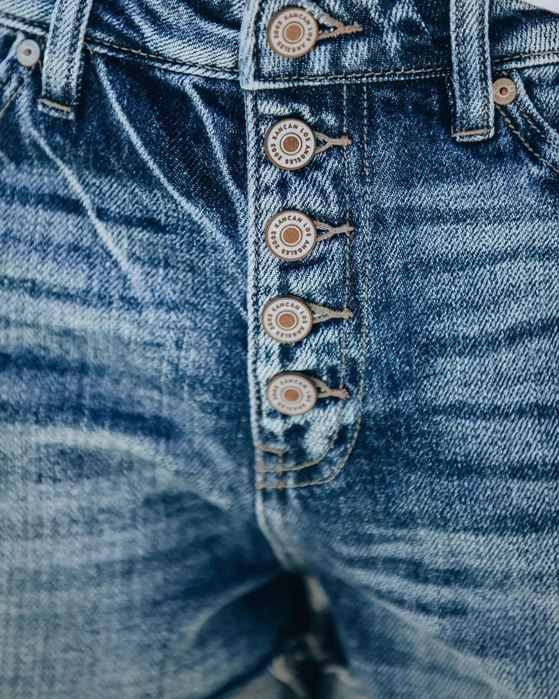 Valenzora – Kurze High-Waist-Jeans