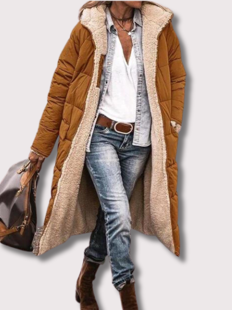 long Sherpa coat