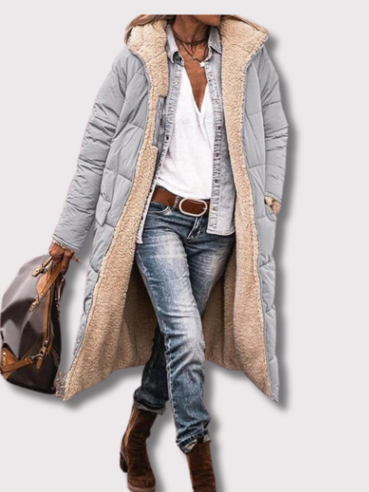 long Sherpa coat