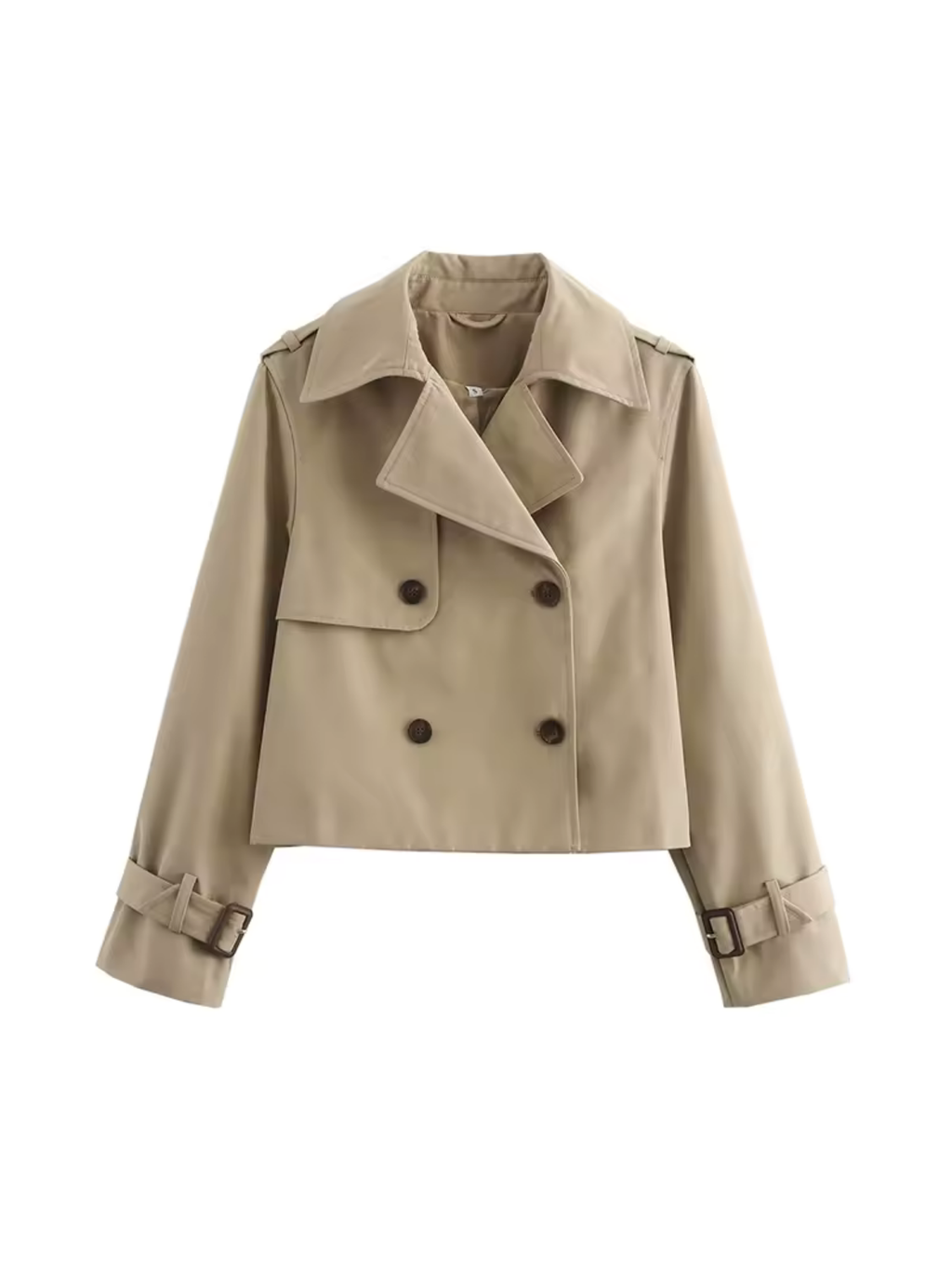 Valenzora | Zweireihiger vielseitiger kurzer Trenchcoat