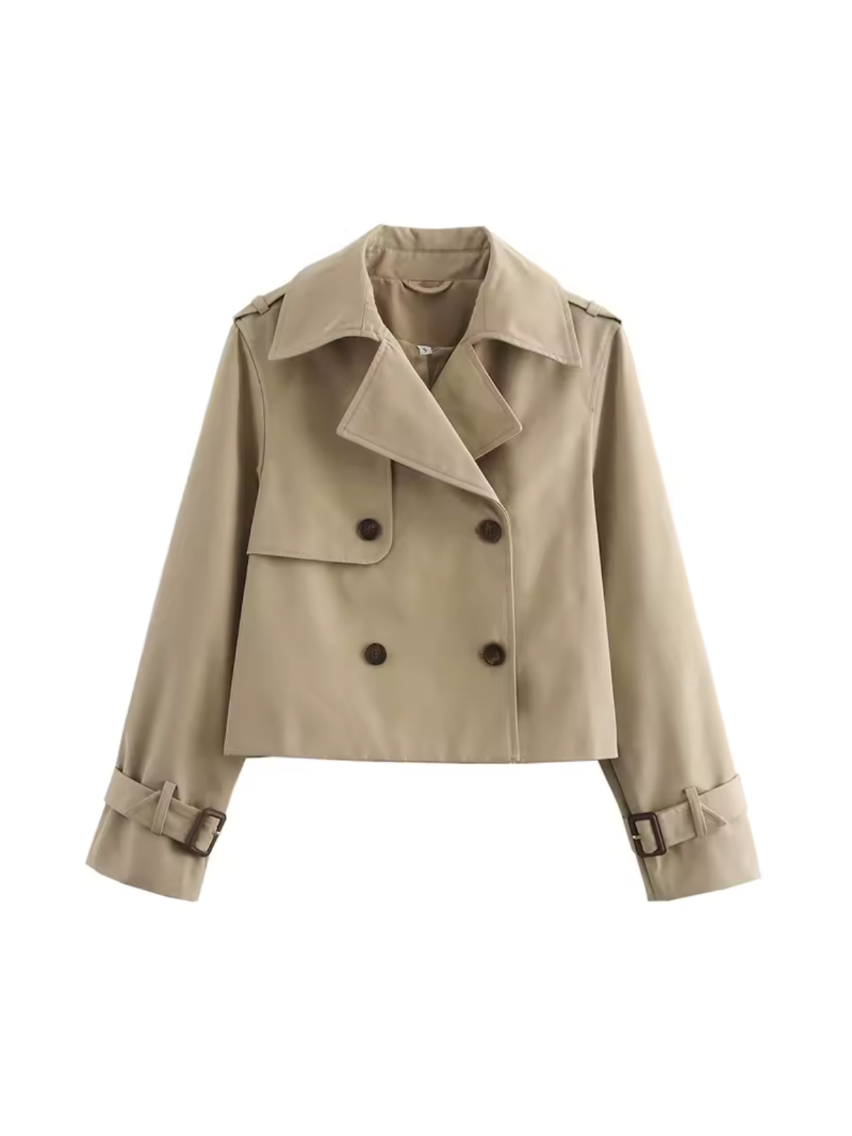 Valenzora | Zweireihiger vielseitiger kurzer Trenchcoat