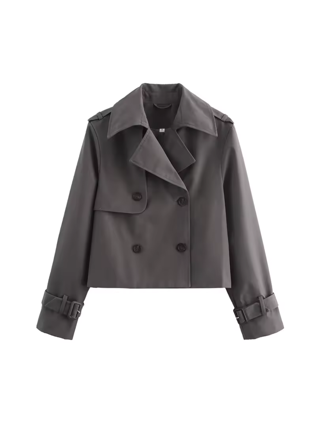 Valenzora | Zweireihiger vielseitiger kurzer Trenchcoat