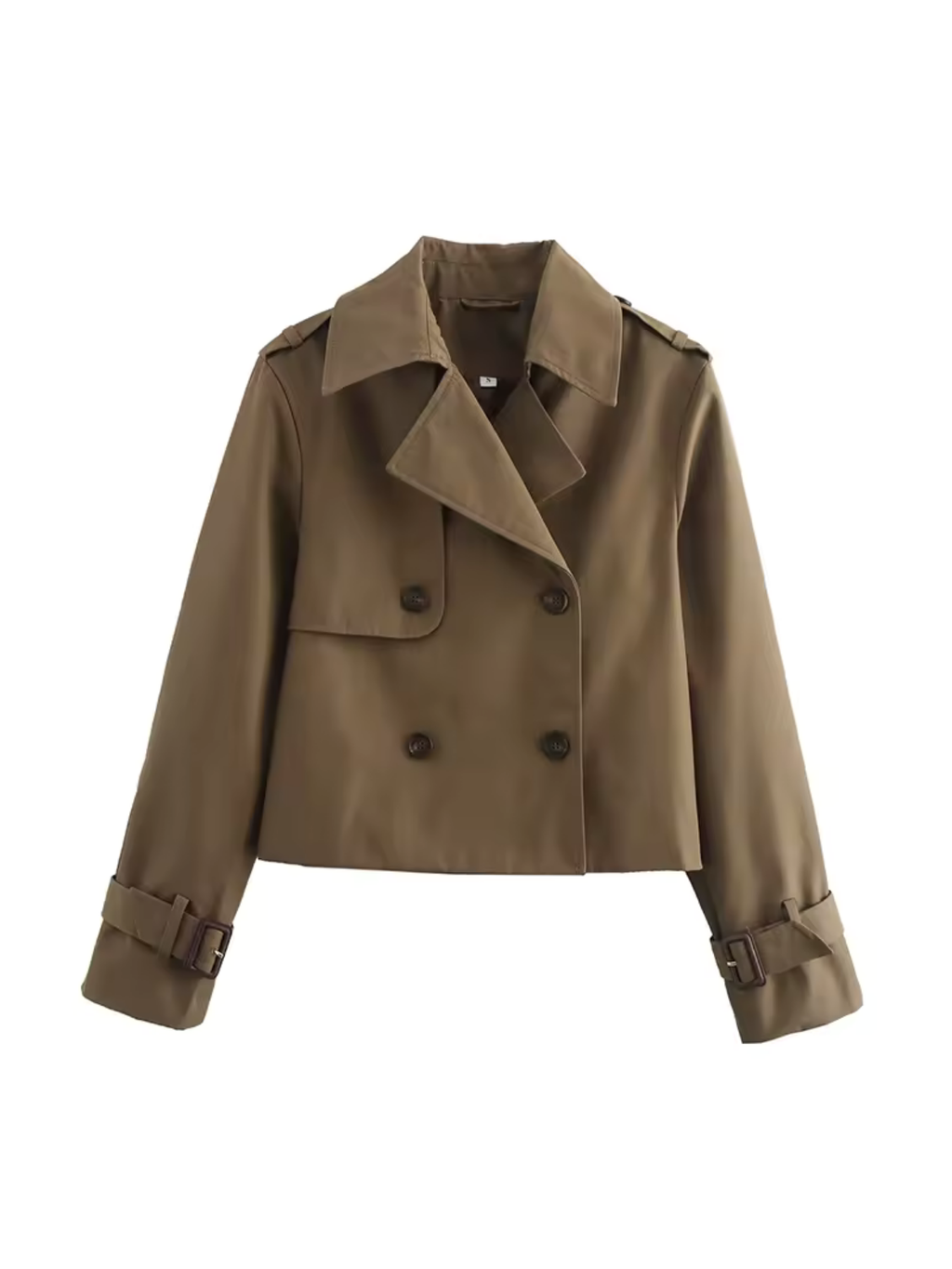 Valenzora | Zweireihiger vielseitiger kurzer Trenchcoat