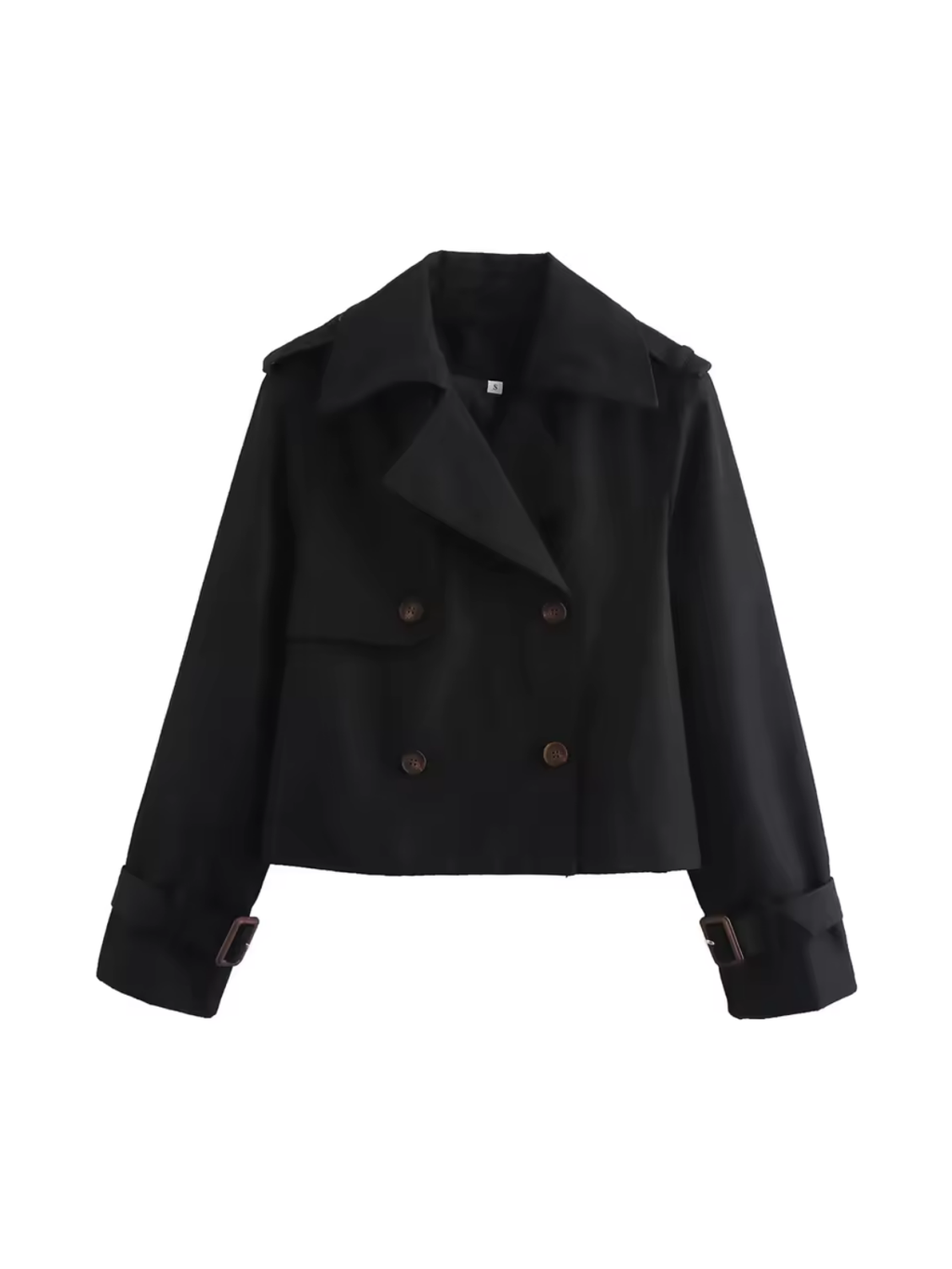 Valenzora | Zweireihiger vielseitiger kurzer Trenchcoat