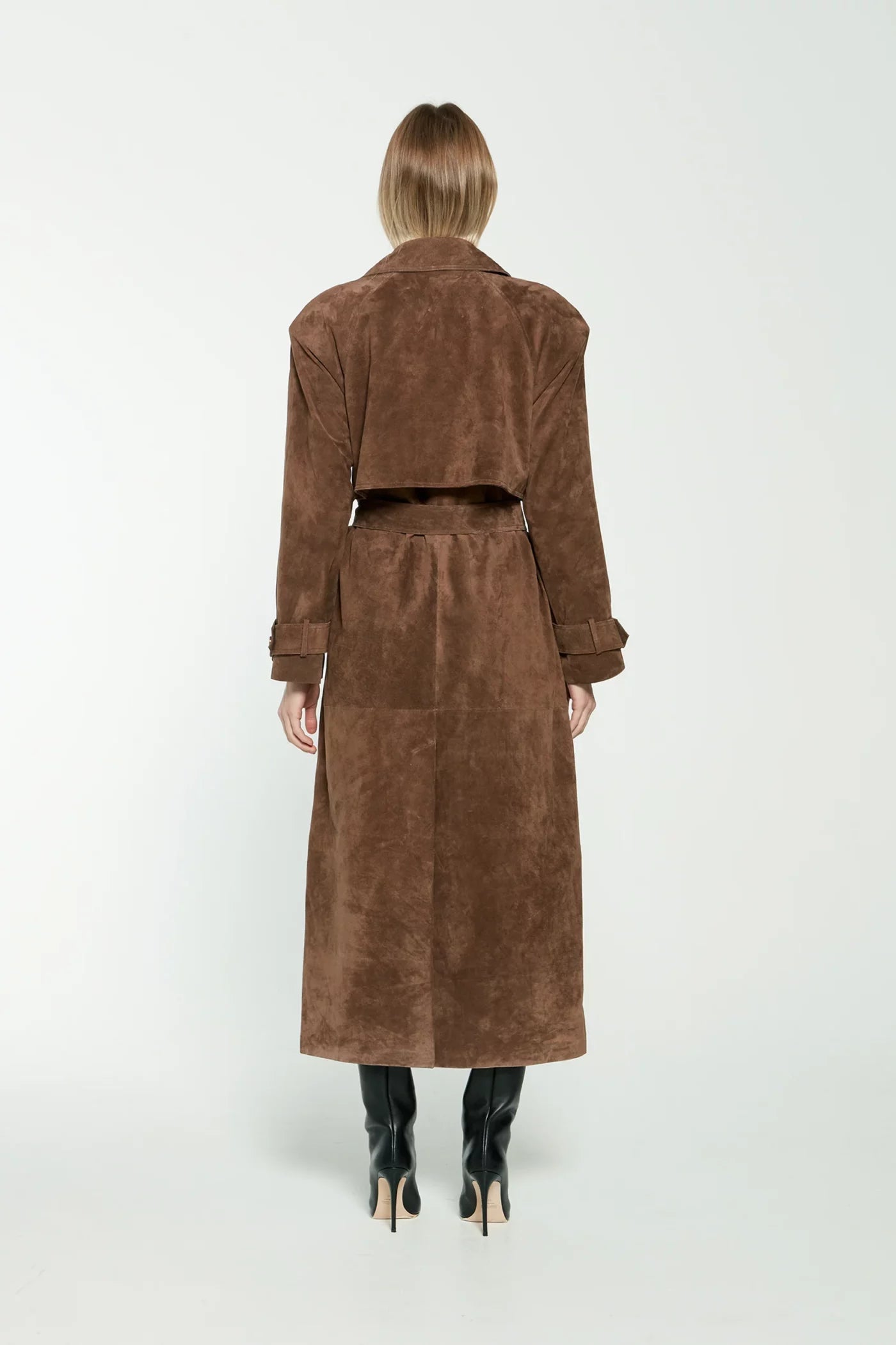 Valenzora | Women's winter coat made of faux suede