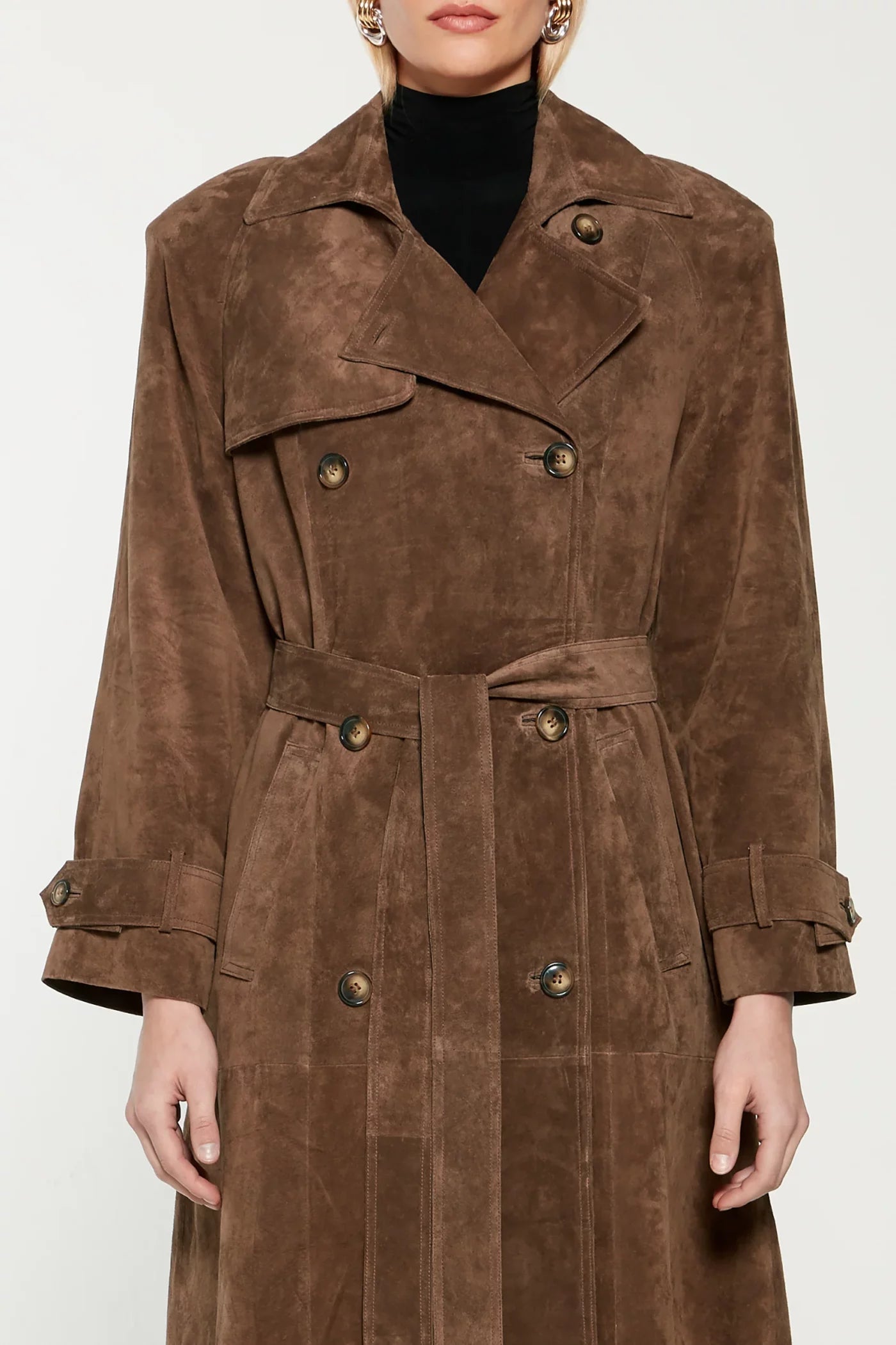 Valenzora | Women's winter coat made of faux suede