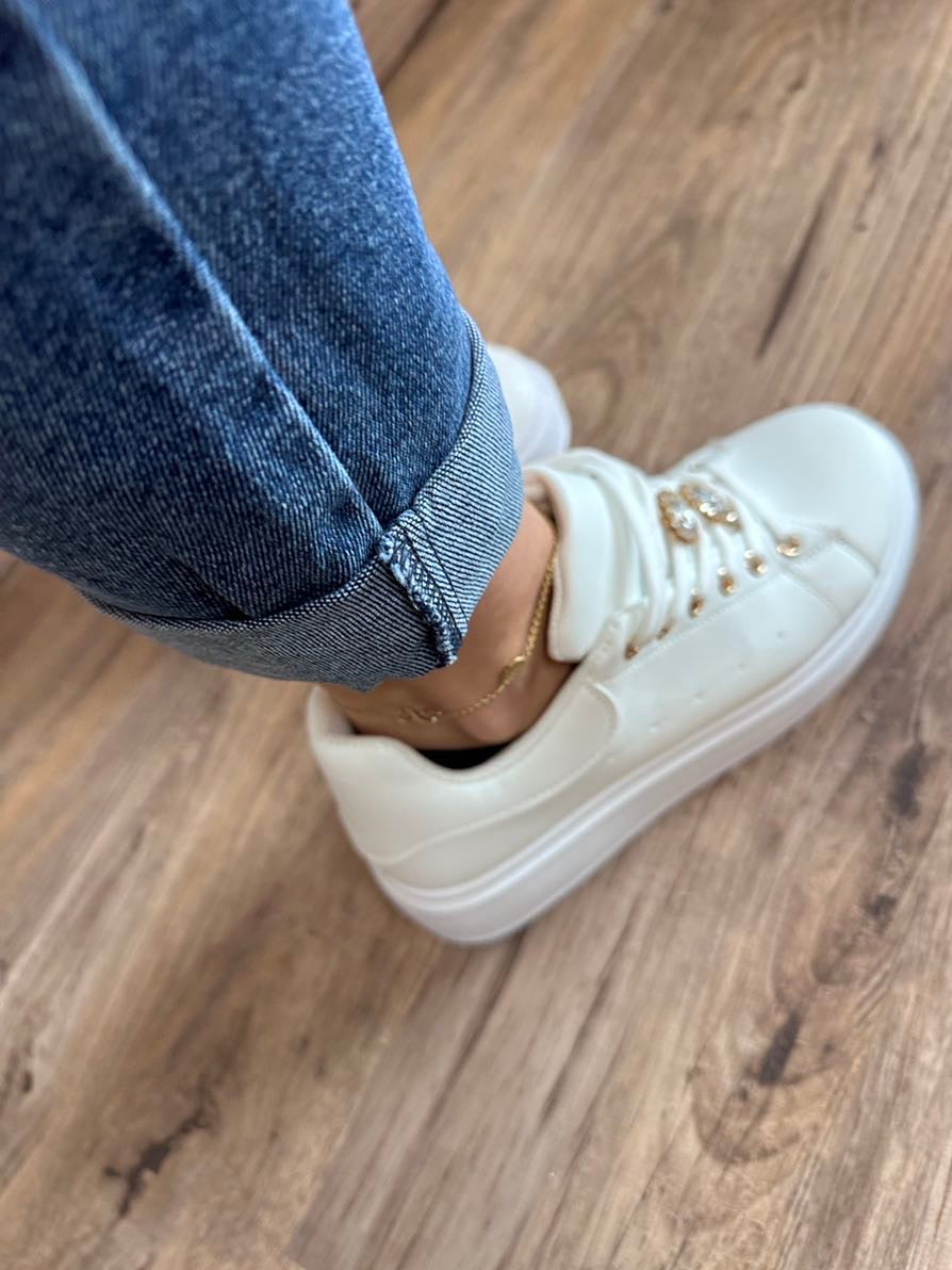 Valenzora Jeans mit Gummizugbund, dunkelblau