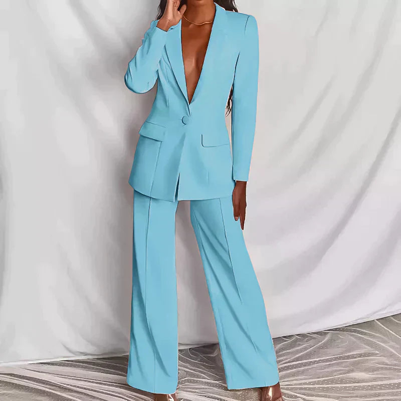 Valenzora | Modisches Set bestehend aus einem stylischen Blazer und einer eleganten Hose
