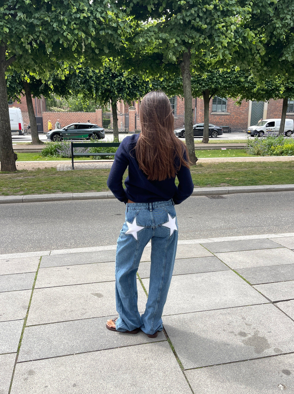 Valenzora | Loose Fit Jeans mit Sternen