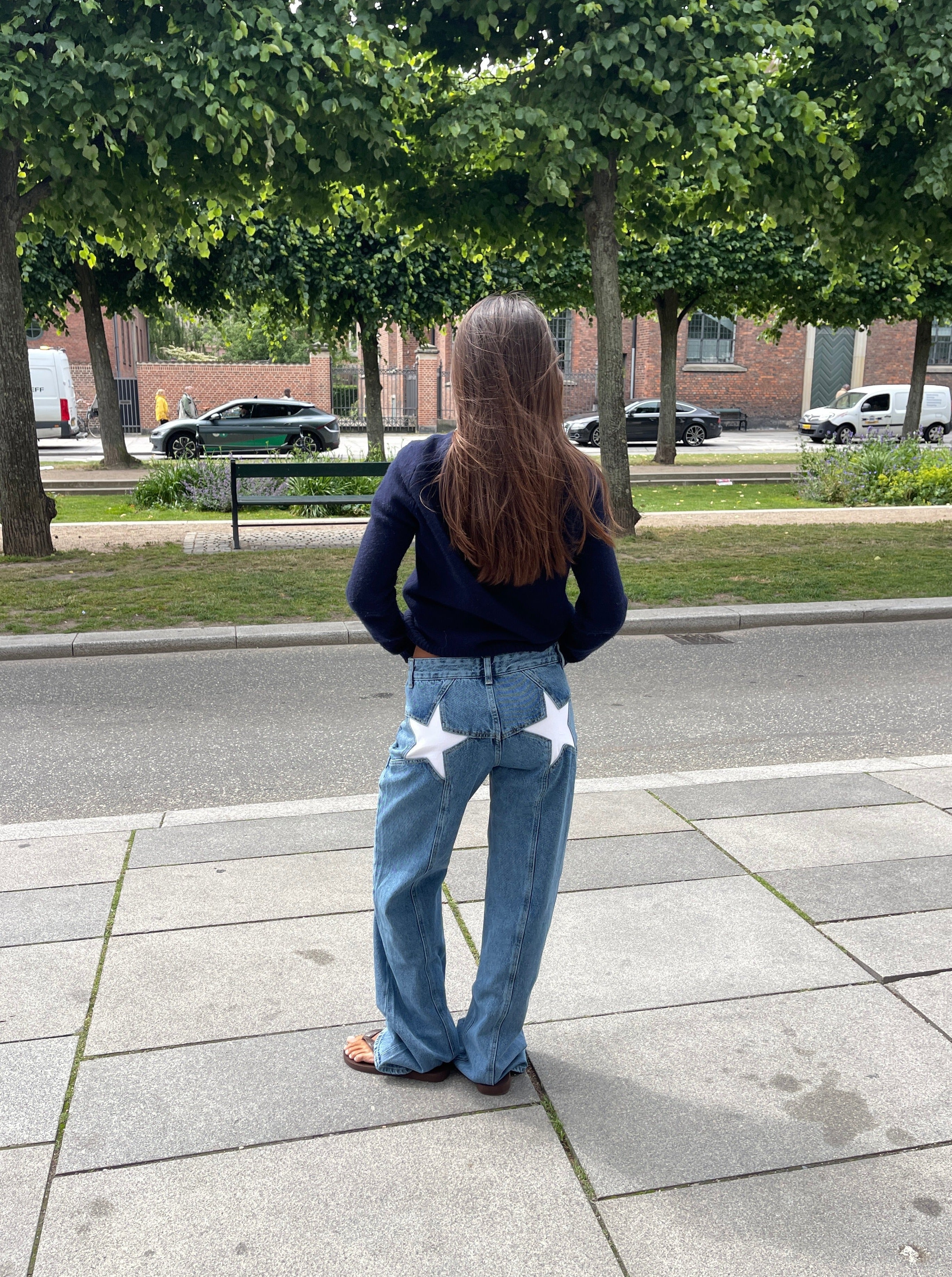 Valenzora | Loose Fit Jeans mit Sternen