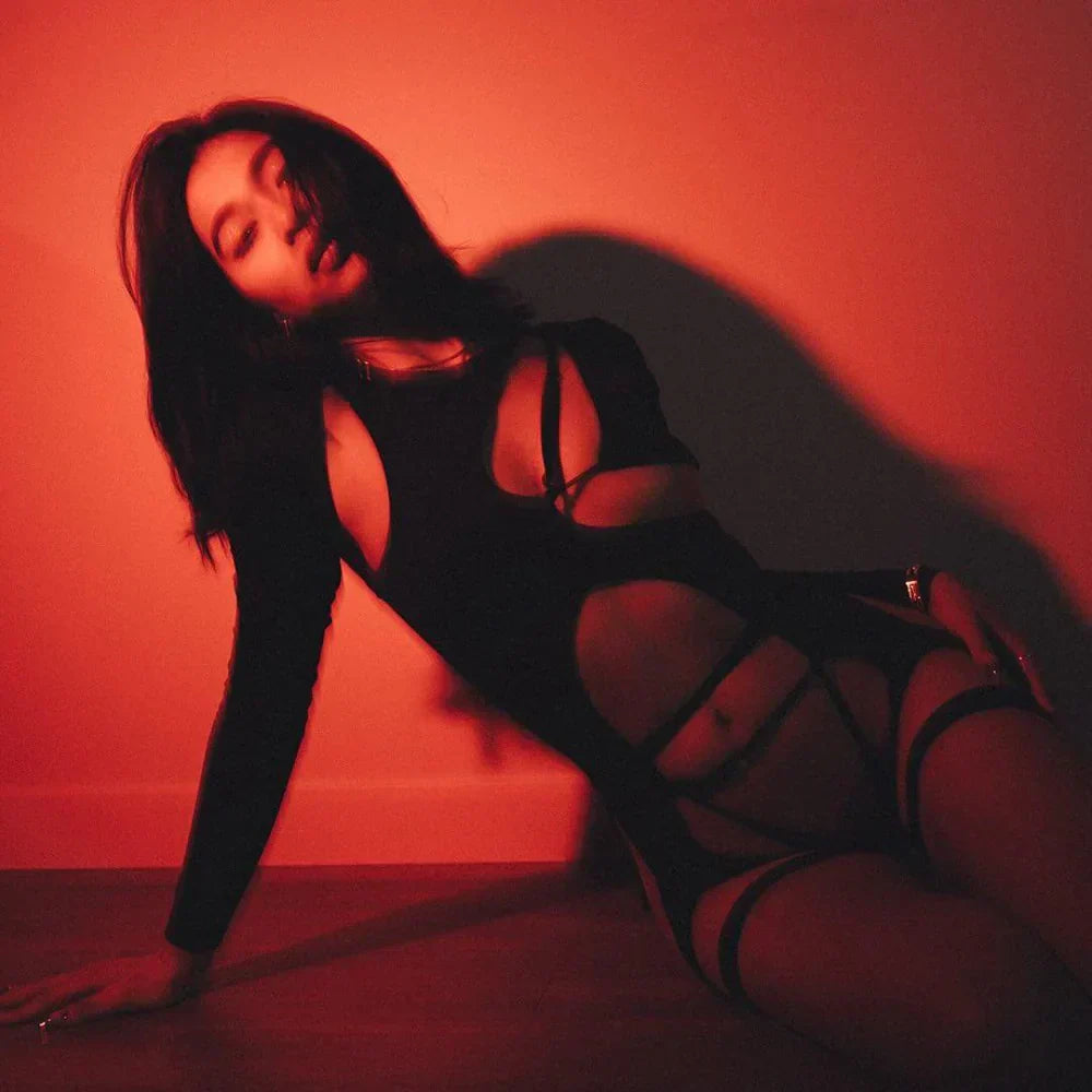Valenzora | Sexy Cut-Out Bodysuit with Long Sleeves