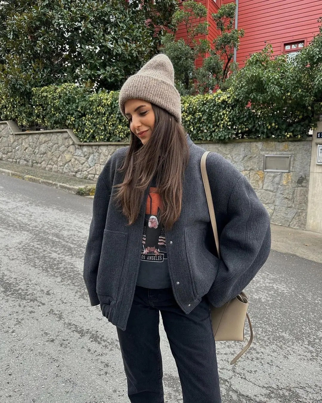 Valenzora | Oversized luxury bomber jacket for women, best-selling autumn jacket 2023