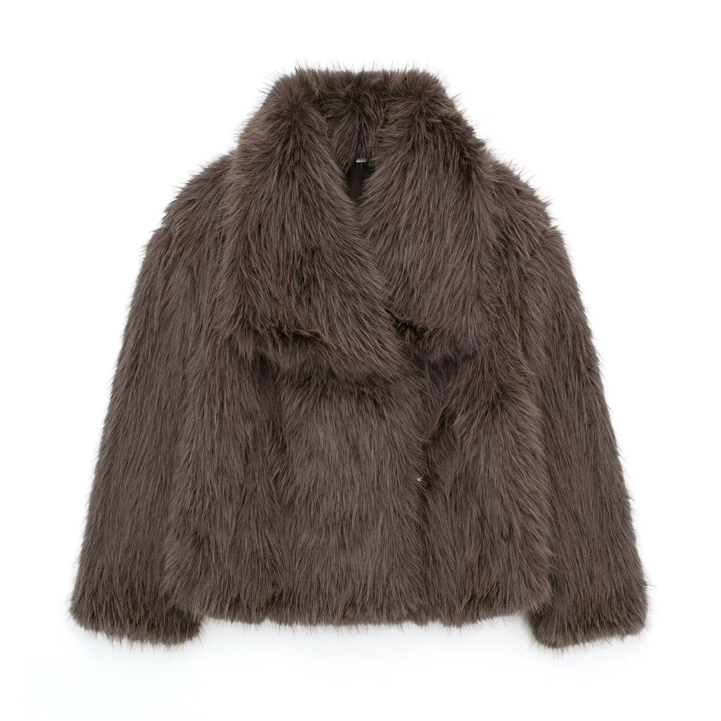 Valenzora | Fluffy Fur Jacket for Winter