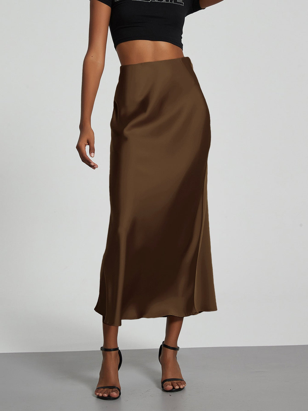Valenzora | Satin-Maxirock für Damen