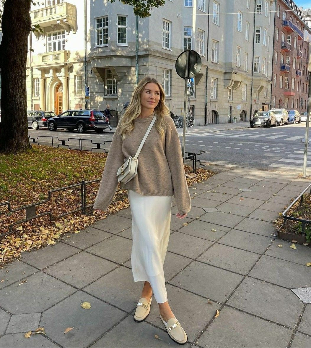 Valenzora | Satin-Maxirock für Damen