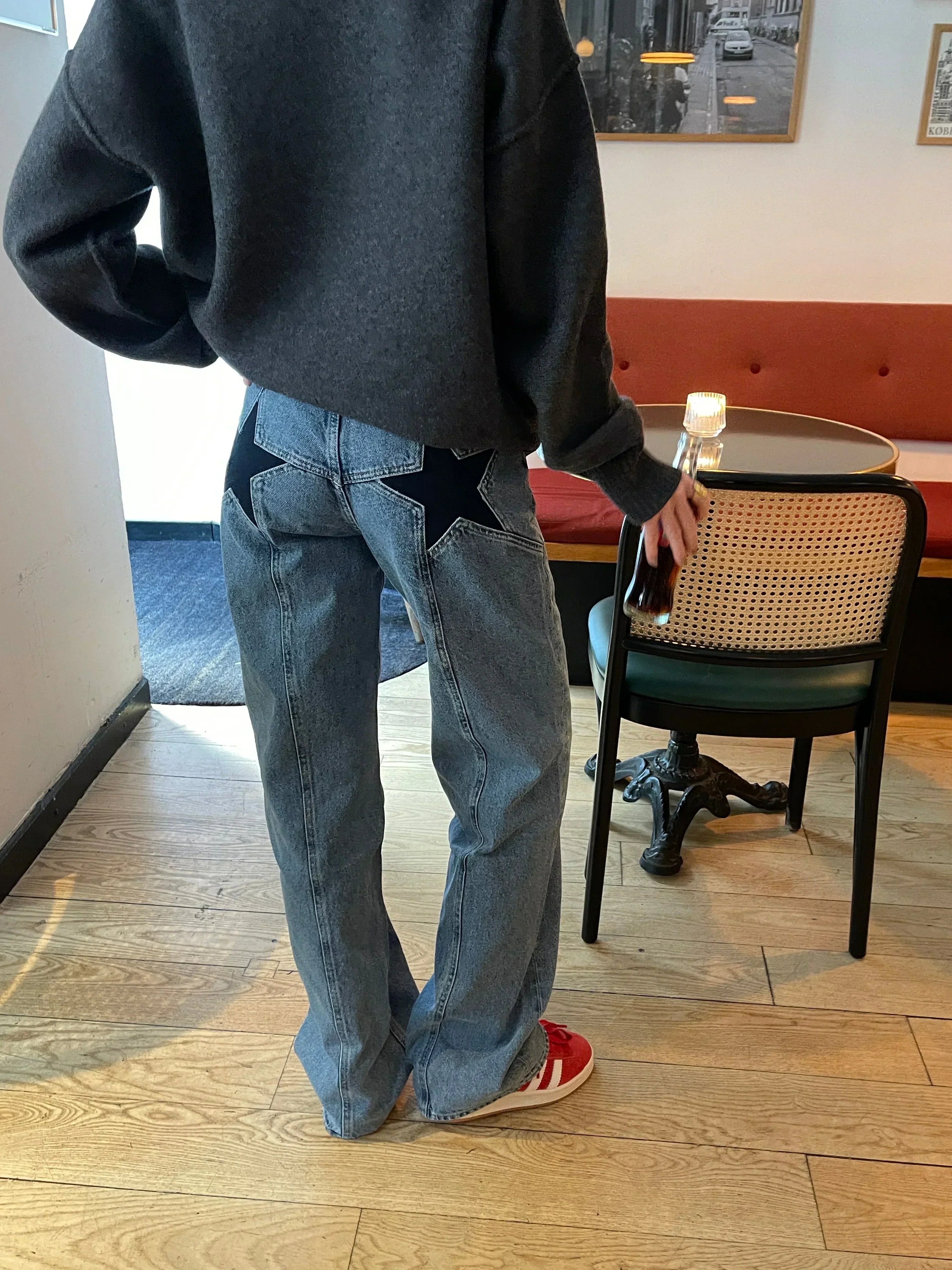 Valenzora | Loose Fit Jeans mit Sternen