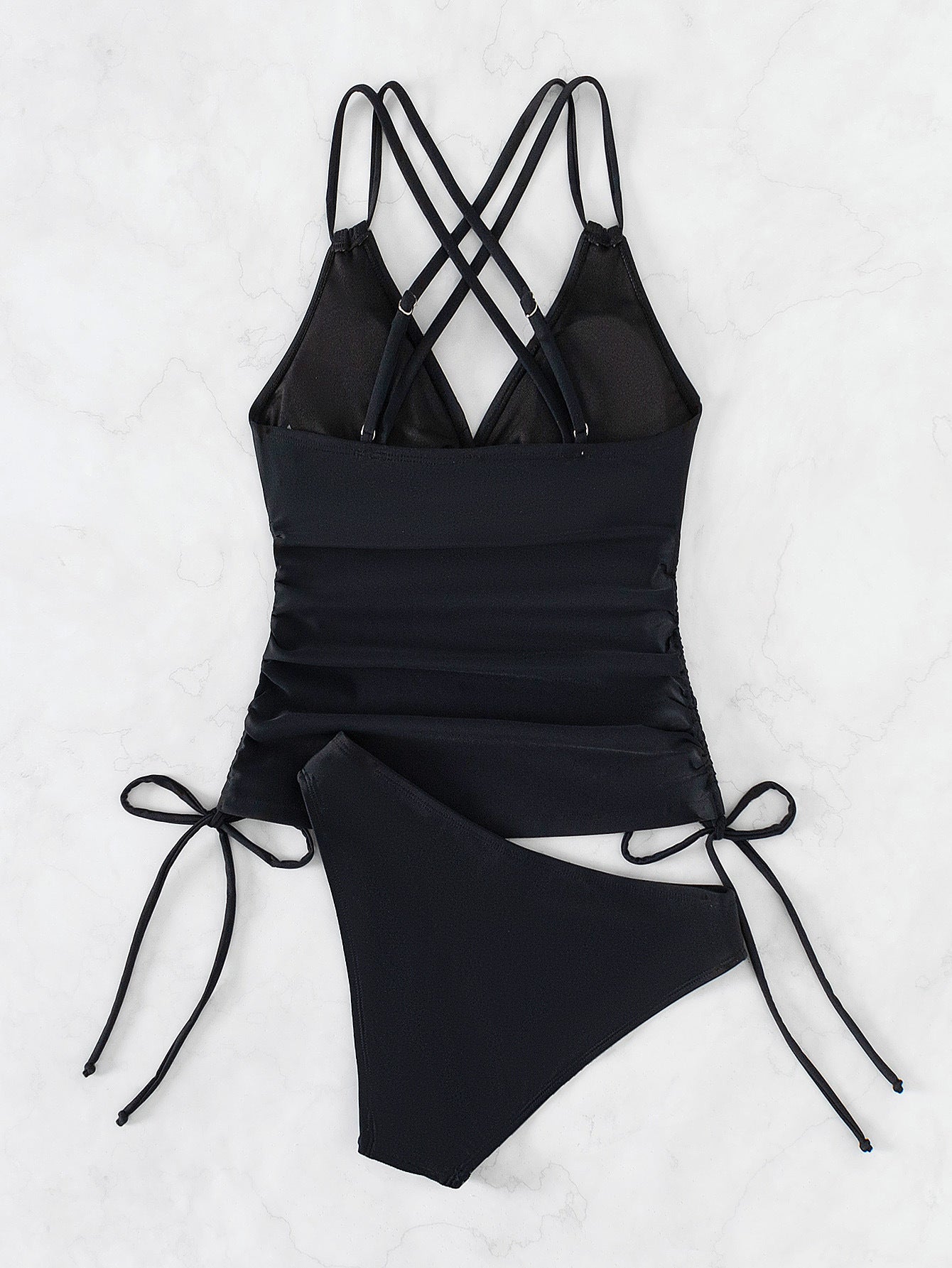 Valenzora Tankini swimsuit with crossed straps
