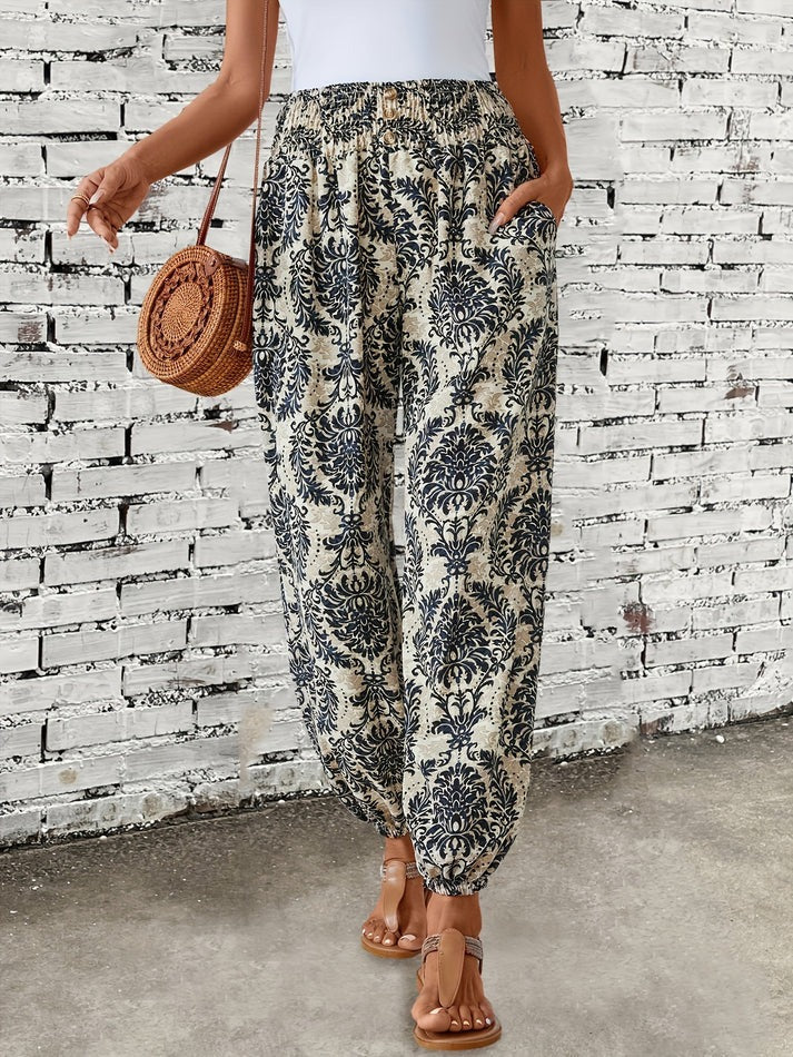 Stylische Hose mit Boho-Print