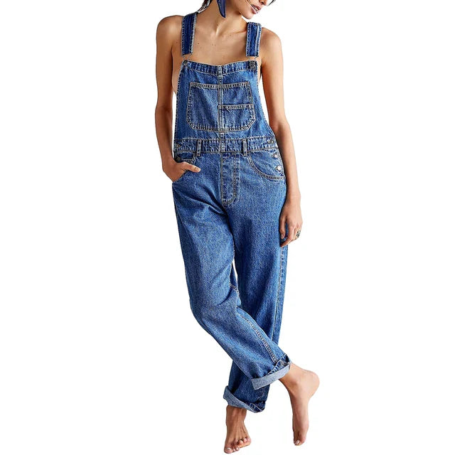 Valenzora | Stylish denim jumpsuit with a relaxed fit