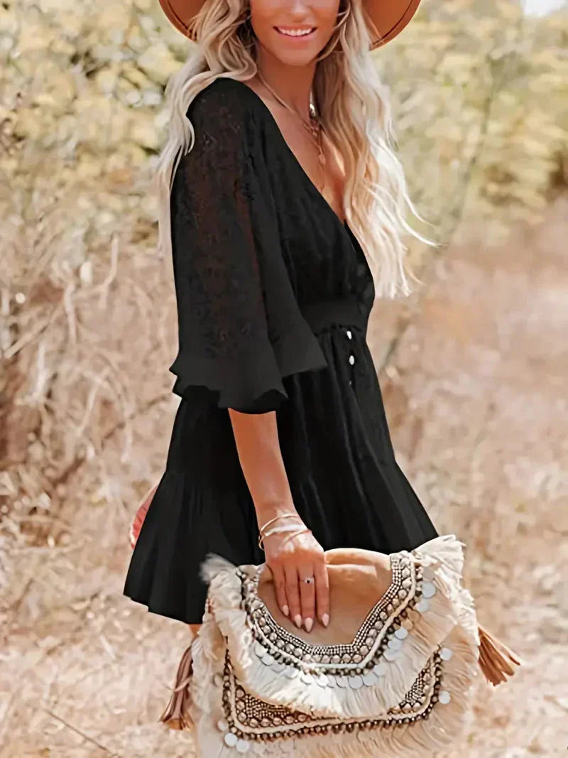 Valenzora | Boho mini dress for women