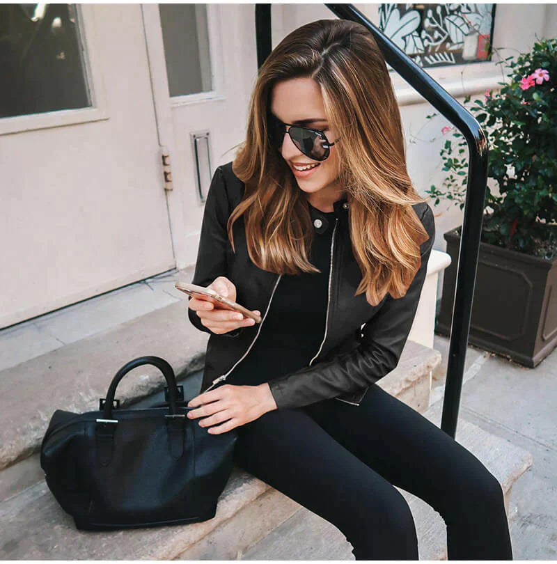 Valenzora | Elegante Lederjacke für Damen.
