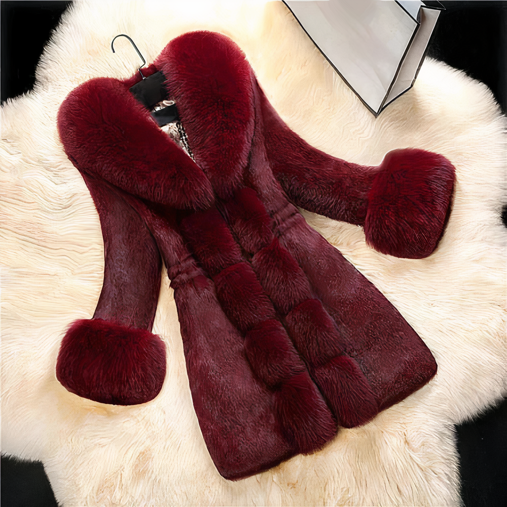 Valenzora - Elegant faux fur coat