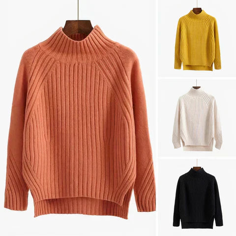 Valenzora | Pullover für Damen mit Rundhalsausschnitt aus Kuschelstrick
