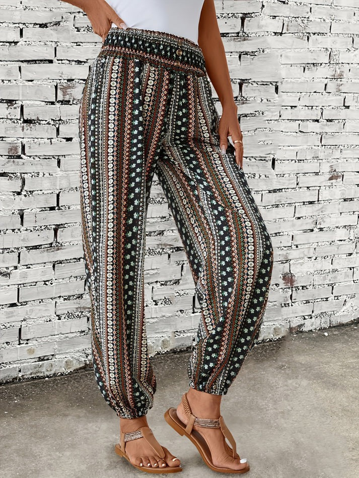 Stylische Hose mit Boho-Print