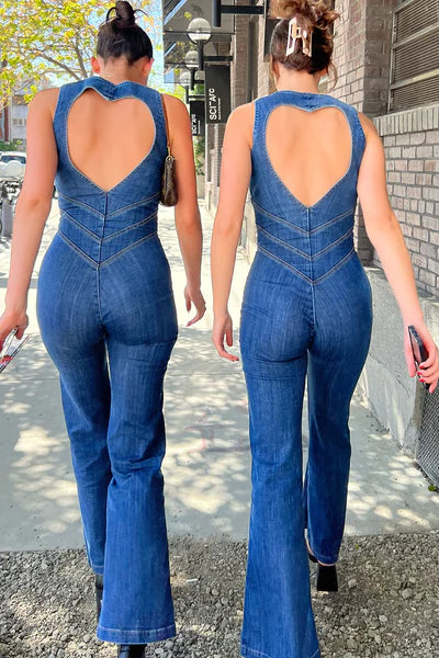 Valenzora | Hollywood Sweetheart Neckline Bodycon Jumpsuit – Stylish and Figure-Flattering
