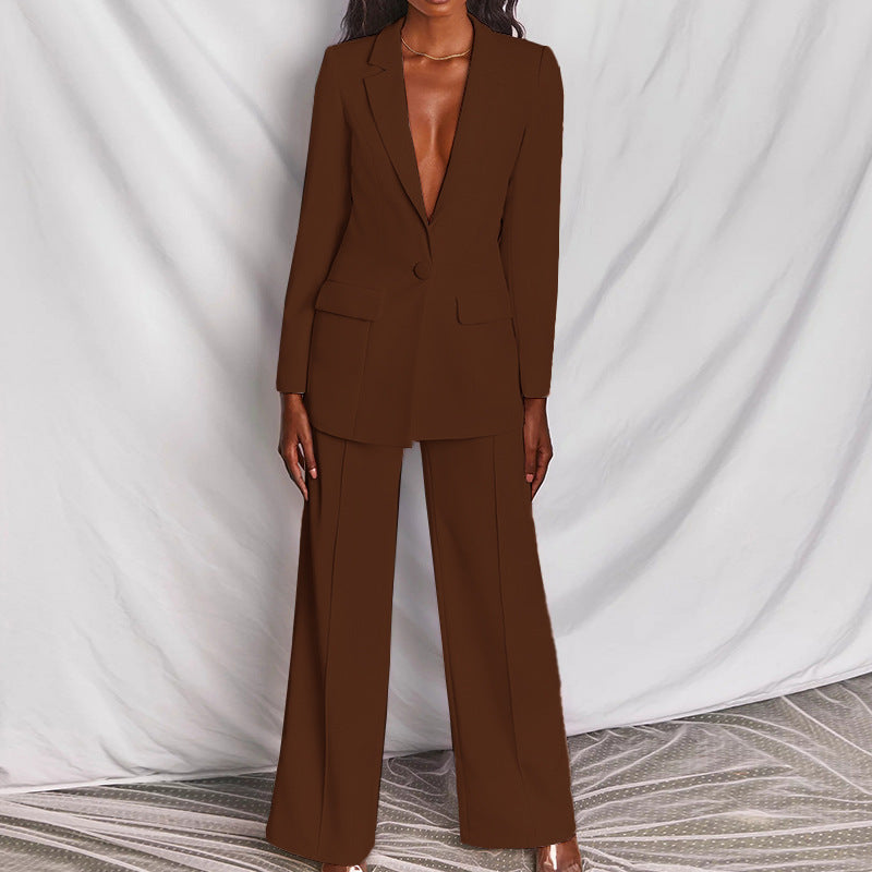 Valenzora Women's Suit – Stylish two-piece suit with blazer and trousers, elegant trouser suit for business, evenings and events