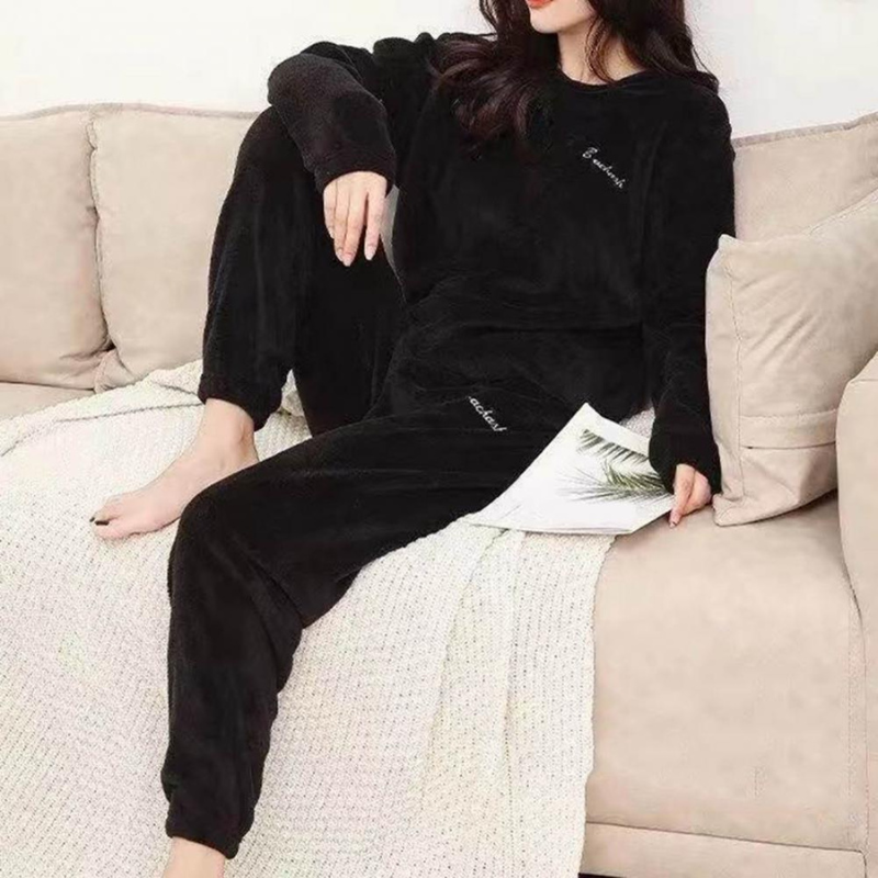 Valenzora | Pyjama Set Warm Plush Sleepwear for Women