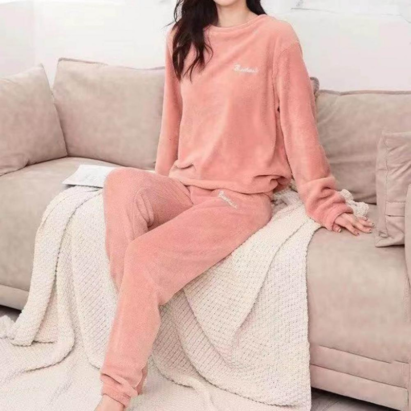 Valenzora | Pyjama Set Warm Plush Sleepwear for Women