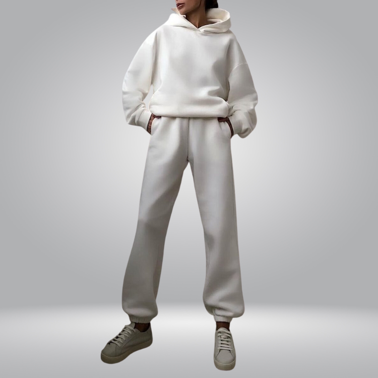 Valenzora | Freizeit-Trainingsanzug 2-teiliges Hoodie- & Jogginghosen-Set für Damen