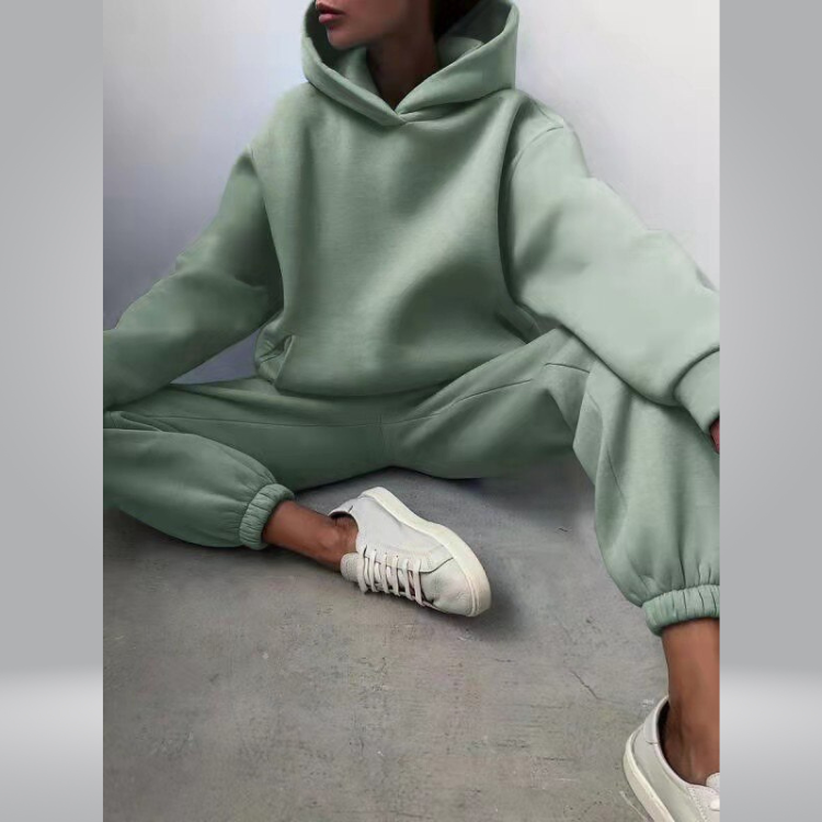Valenzora | Freizeit-Trainingsanzug 2-teiliges Hoodie- & Jogginghosen-Set für Damen