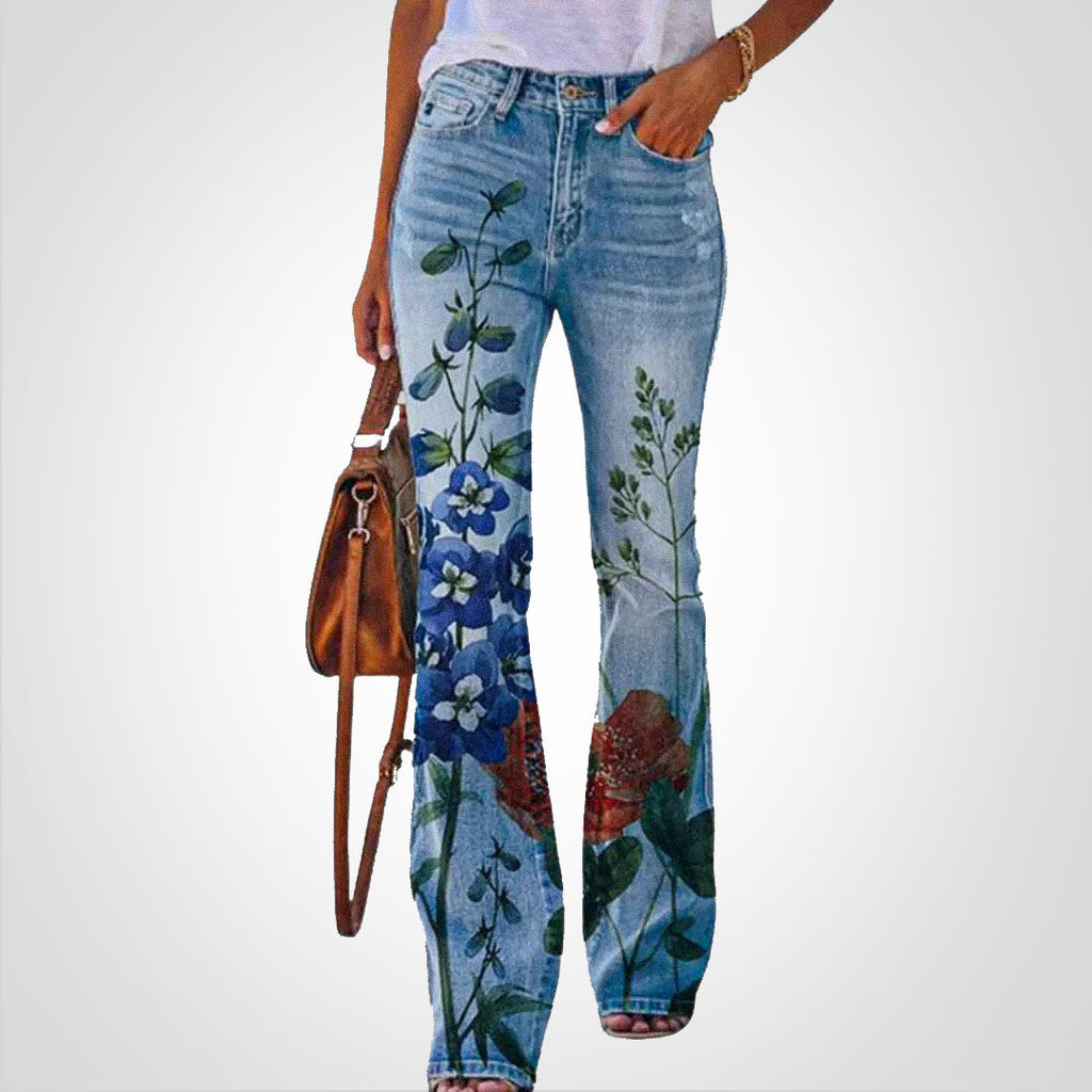 Valenzora | Jeans mit Blumendruck