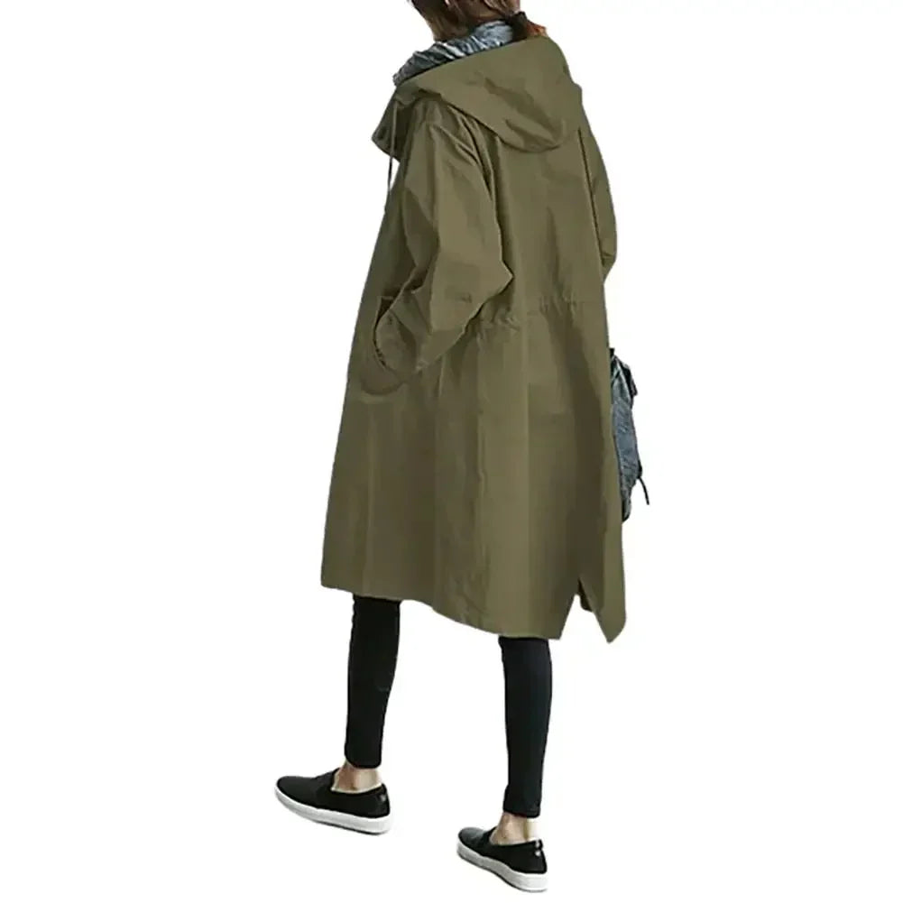 Valenzora | Stylish women's windbreaker trench coat