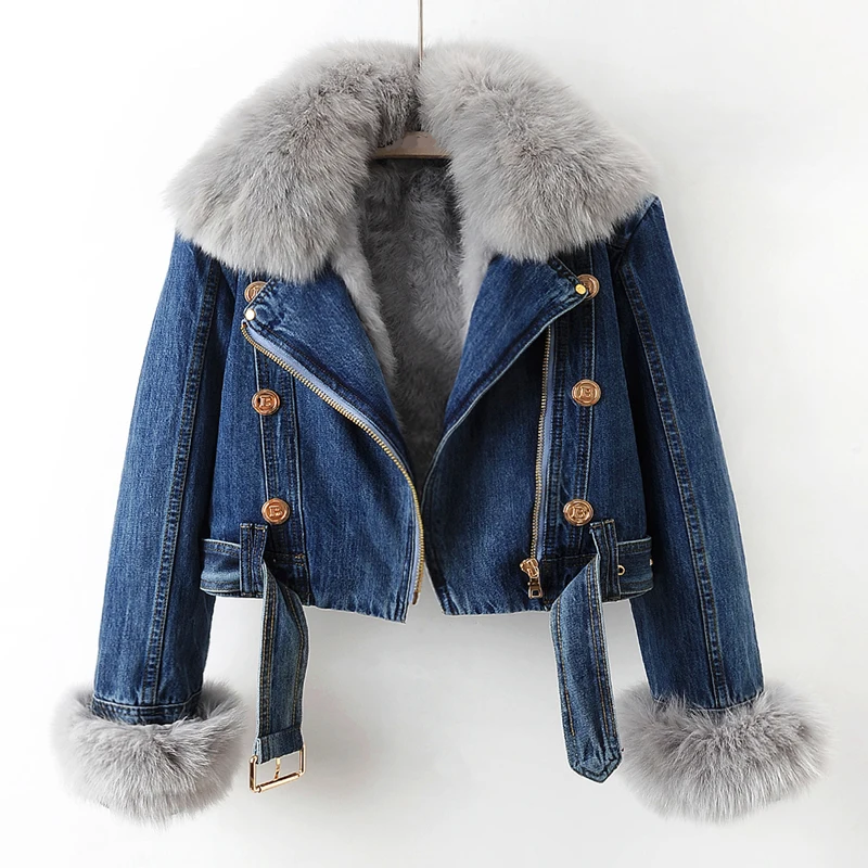 STYLISCHE JEANSJACKE GRÖSSE